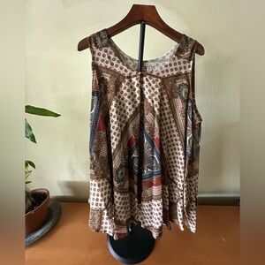 Dress Barn Multicolor Paisley Blouse